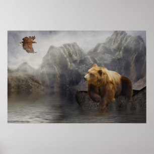 Eaglebear Mtn. -Eagle, Bear Poster
