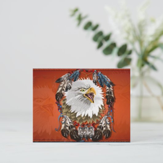 EagleDreamcatcher-Postcard Postkarte (Stehend Vorderseite)