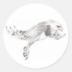 EagleHarpy Runder Aufkleber