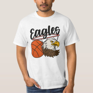 Eagles Basketball Mascot Design - Bold Sports tee