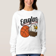 Eagles Basketball Mascot Design - Bold Sports tee