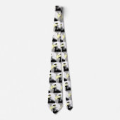 Eagles Black Football Baseball Necktie Krawatte (Vorderseite)
