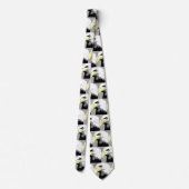 Eagles Black Football Baseball Necktie Krawatte (Rückseite)