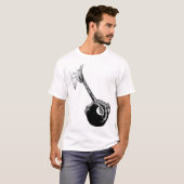 Eagles Claw 8 Ball Pool Billard Spielkunst T-Shirt (Vorne ganz)