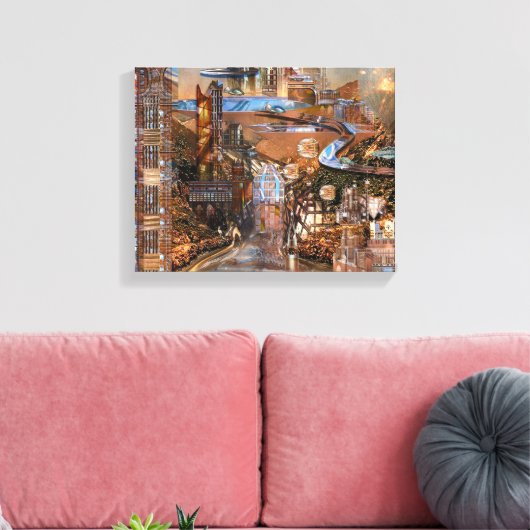 Eagle's Den Wrapped Canvas Leinwanddruck (Insitu (Wohnzimmer))