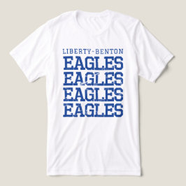 Eagles Distressed LB, GraphicLoveShop Tri-Blend Shirt