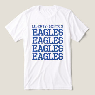 Eagles Distressed LB, GraphicLoveShop Tri-Blend Shirt