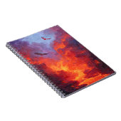 Eagles Fiery Sunset Sky Notebook Notizblock (Rechte Seite)