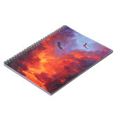 Eagles Fiery Sunset Sky Notebook Notizblock (Linke Seite)