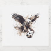 Eagles-Fußballmannschaft Schaumweinetikett (Einzelnes Label)