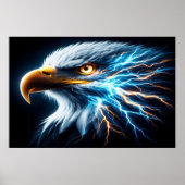 ]Eagles Gaze Amidst Lightning Poster (Vorne)