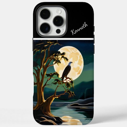 Eagle's Golden Moon Reflection Case-Mate iPhone Hülle (Rückseite)