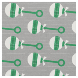 Eagles Green Kariert Baby Rattle on Grey Stoff