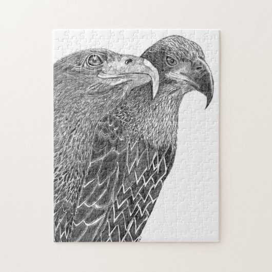EAGLES HARRIET + M ZUHAUSE STRONGER FEATHER FREUND PUZZLE (Vertikal)