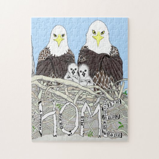 Eagles Harriet Ozzie M15 Es 17+18 ZUHAUSE STRONGER Puzzle (Vertikal)