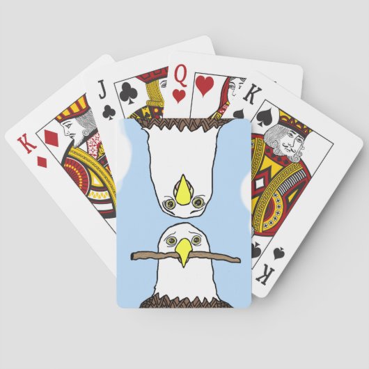 Eagles Joe & Marilyn versuchen, ihre Zuhause neu z Spielkarten (Rückseite)