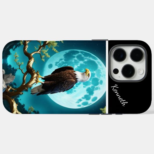 Eagle's Moonlit Vigil Case-Mate iPhone Hülle (Rückseite (Horizontal))