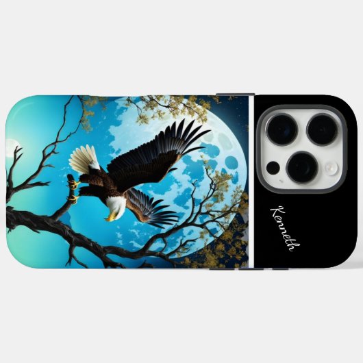 Eagle's Moonlit Vigil Case-Mate iPhone Hülle (Rückseite (Horizontal))