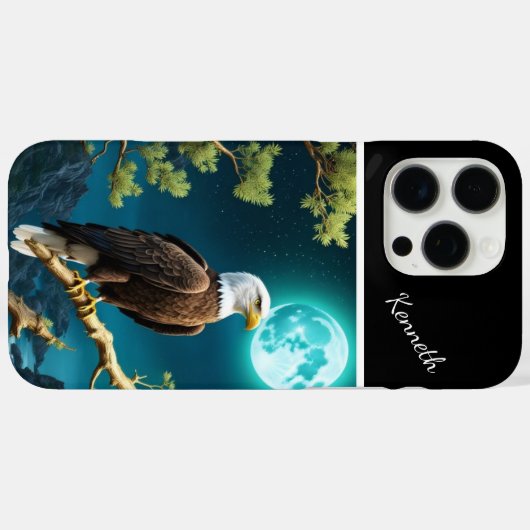 Eagle's Moonlit Vigil Case-Mate iPhone Hülle (Rückseite (Horizontal))