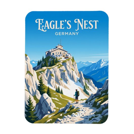 Eagle's Nest Germany Magnet (Vertikal)