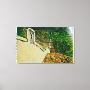 Eagles Nest-Observatorium auf Columbia River Leinwanddruck