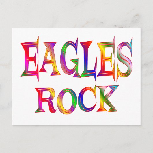 Eagles Rock Postkarte (Vorderseite)