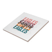 Eagles School Sports Fan Team Spirit Fliese (Seite)