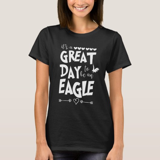 Eagles School Sports Fan Team Spirit Mascot T-Shirt (Vorderseite)