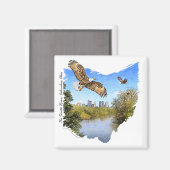 Eagles Scioto Fluss Columbus Ohio Magnet (Vorderseite/Rückseite)