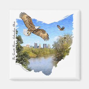 Eagles Scioto Fluss Columbus Ohio Magnet