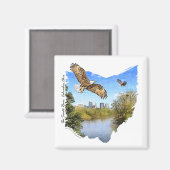 Eagles Scioto Fluss Columbus Ohio Magnet (Vorderseite/Rückseite)