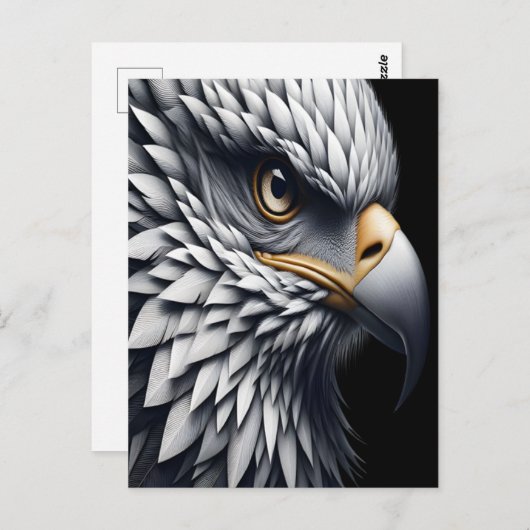 Eagles Sharp Gaze Postkarte (Vorne/Hinten)