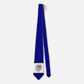 Eagles Sports Blue White Necktie Krawatte (Vorderseite)