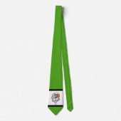 Eagles Sports Green White Necktie Krawatte (Vorderseite)