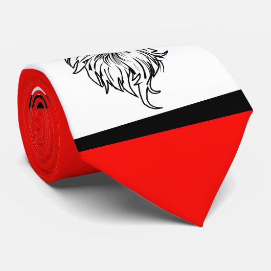 Eagles Sports Red White Necktie Krawatte (Gerollt)