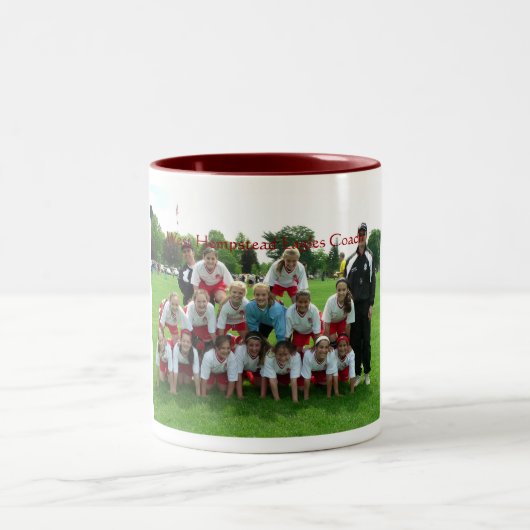 eagles_spring06, Westtrainer Hempstead Eagles Zweifarbige Tasse (Mittel)