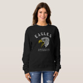 Eagles Swimming School Spirit Team Mascot Game Nig Sweatshirt (Vorne ganz)