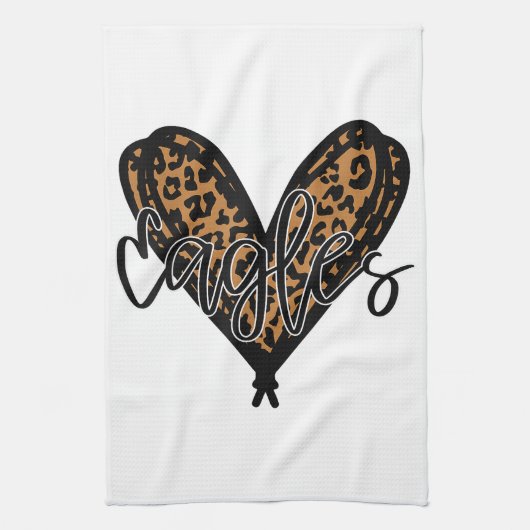 Eagles Teacher Student School Sport Fan Team Spir Geschirrtuch (Vertikal)