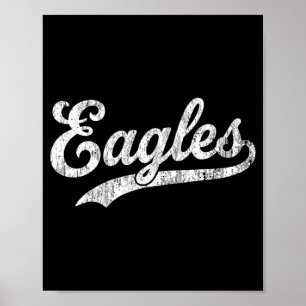Eagles Vintage Design Männer Frauen Kinder Poster
