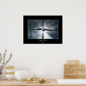 Eagle's Vision Misty Forest Fantasy Art Poster (Küche)