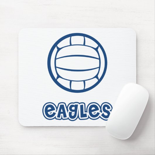 Eagles-Volleyball-Blau Mousepad (Mit Mouse)