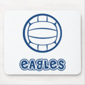 Eagles-Volleyball-Blau Mousepad (Vorne)