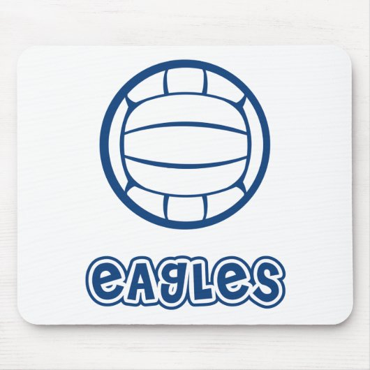 Eagles-Volleyball-Blau Mousepad (Vorne)