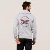 Eagle's Wings Scripture Exodus 19:4 Red/Blue Hoodie (Schwarz voll)