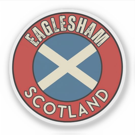 Eaglesham, Schottland Aufkleber (Vorderseite)