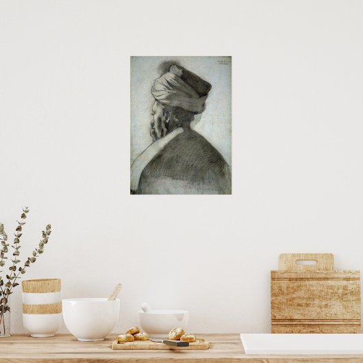 Eakins - Mann in Turban Poster (Küche)