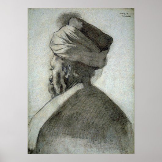 Eakins - Mann in Turban Poster (Vorne)