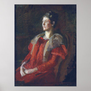Eakins - Studie für ein Porträt von Mrs Charles Poster