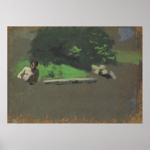 Eakins - Studie für The Swimming Hole Poster