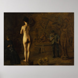 Eakins: William Rush Carving Allegorical Figure Poster